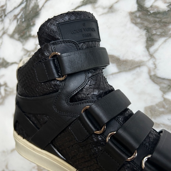 LOUIS VUITTON PYTHON HIGH TOP SNEAKERS - Picture 5 of 6